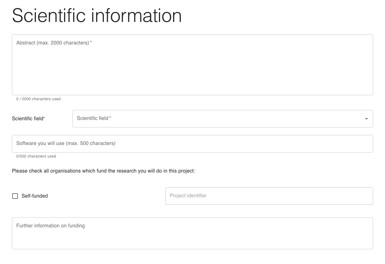 Scientific information section