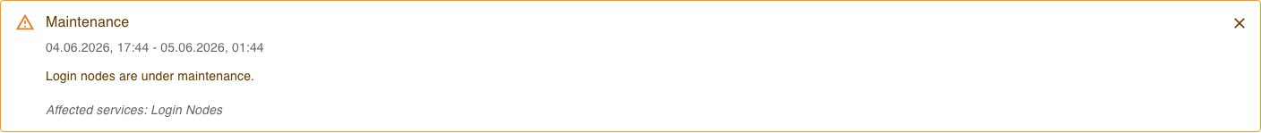 Global alert banner