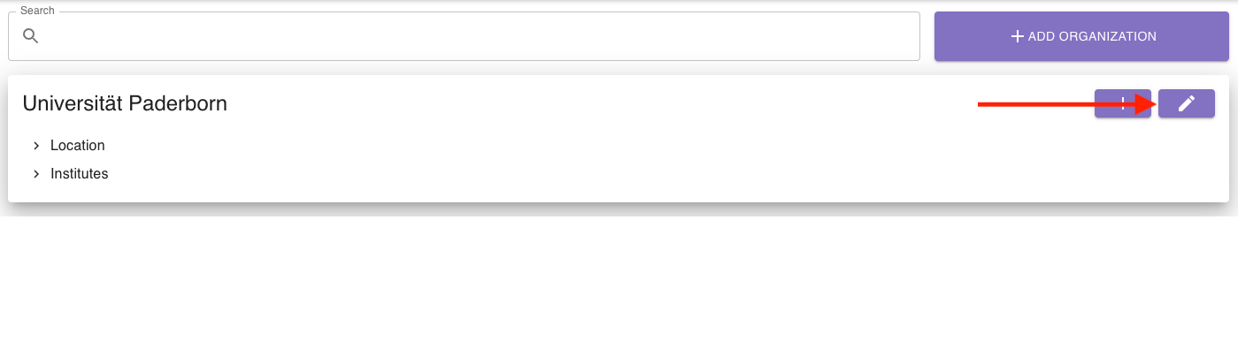 Screenshot of edit button