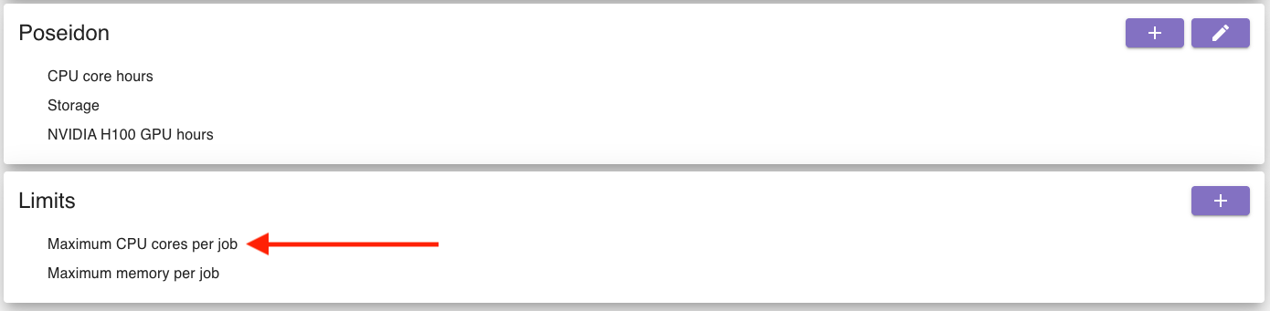 Screenshot of edit button