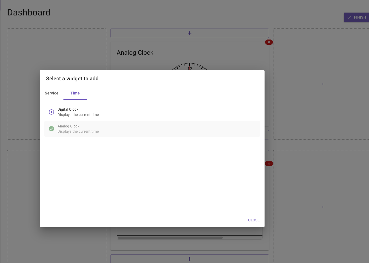 Add a dashboard widget